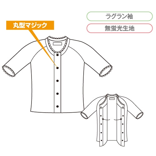 コベス・ワンタッチ肌着 前開きシャツ5分袖(Wガーゼ)<婦人>特価処分品 コベス・ワンタッチ肌着 前開きシャツ5分袖(Wガーゼ)<婦人>特価処分品