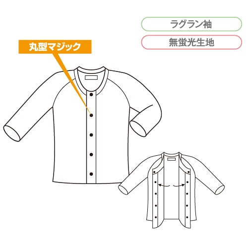 コベス・ワンタッチ肌着 前開きシャツ7分袖(Wガーゼ)<紳士>特価処分品 コベス・ワンタッチ肌着 前開きシャツ7分袖(Wガーゼ)<紳士>特価処分品